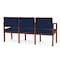 Lesro Lenox 3 Seat Tandem Seating W/ Arms, 65 in W 26 in L 31.5 in H LW3103 - alternate 2
